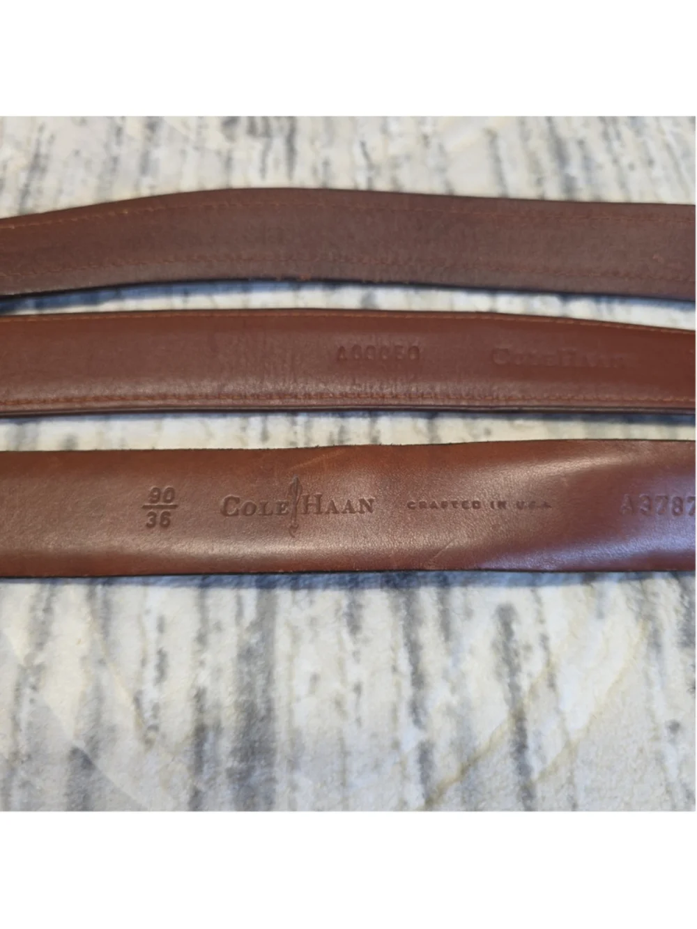 Cole Haan Bundles Leather Mens Size 90/36 Metal Buckle Classic Business